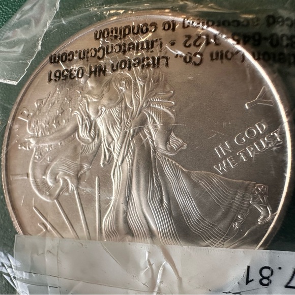 2009 American Silver Eagle $1 • 1 oz .999 Fine Silver • Uncirculated • Toned - Picture 9 of 11